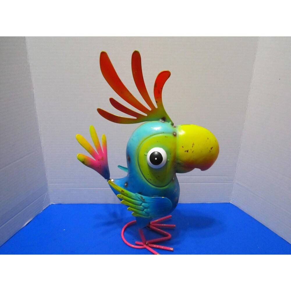 NEW Funny Toucan Sam Cockatoo Parrot Sculpture Figurine Tropical Birds Macaw